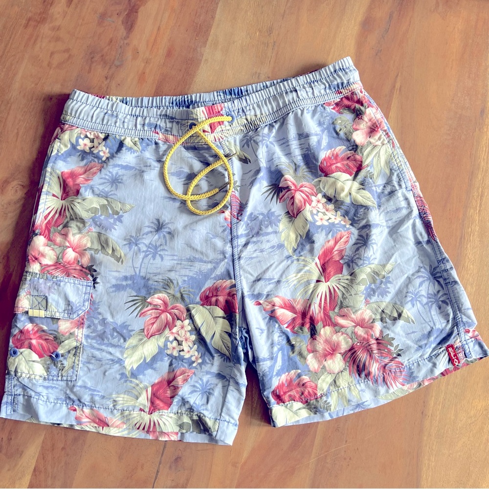 Tommy Bahama Relax Men's Floral Swim Trunks Shorts Size Medium